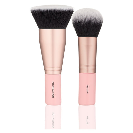 Les Petits Face Set - To essentielle makeupbørster i miniudgave til perfekt hverdagsmakeup