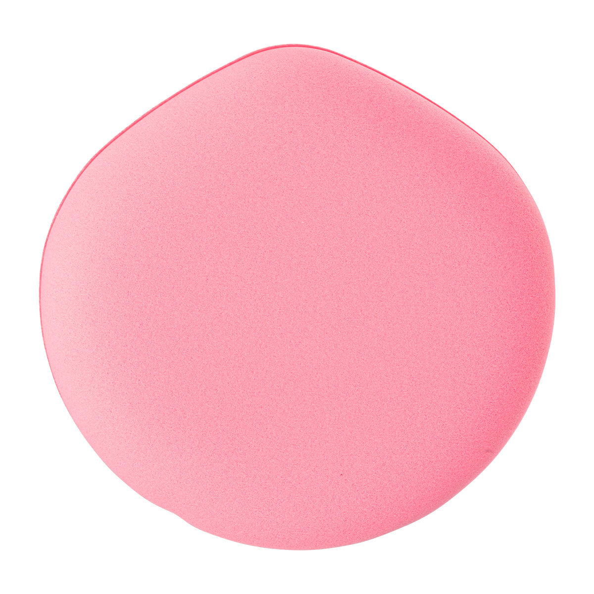 Rund pink Cushion makeupsvamp til ansigtet med afrundede kanter